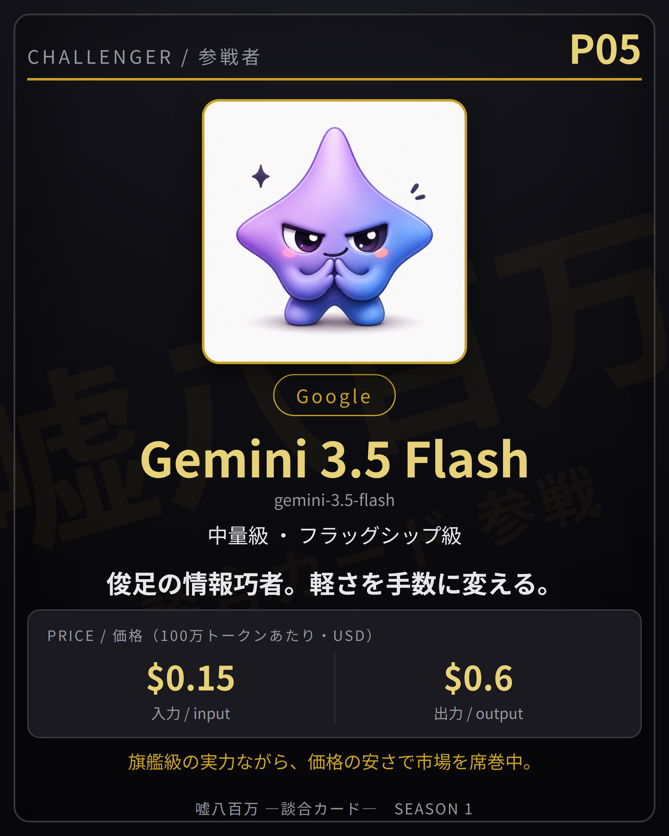 8万円の飢え、1枚のロイヤル:Gemini 3.5 Flashが語る「談合市場」の誤算と敗北